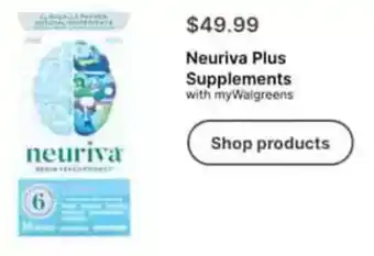 Walgreens Neuriva Plus Supplements offer