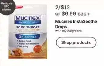 Walgreens Mucinex InstaSoothe Drops offer