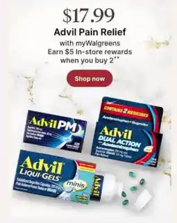 Walgreens Advil Pain Relief offer