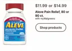 Walgreens Aleve Pain Relief offer