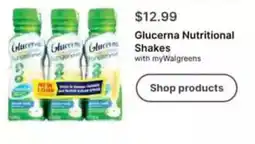 Walgreens Glucerna Nutritional Shakes offer