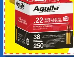 Big 5 Aguila 22 Long Rifle HV HP 250 Rounds offer