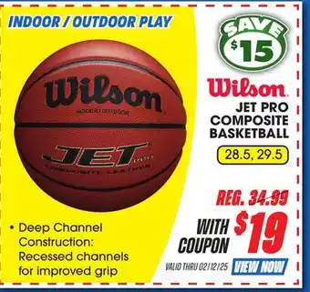 Big 5 Wilson Jet Pro Composite Basketball offer