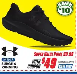 Big 5 Under Armour Surge 4 Men's Running Shoes offer