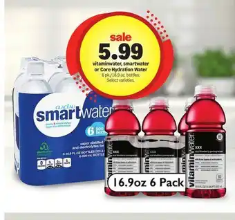 Meijer vitaminwater, smartwater or Core Hydration Water offer