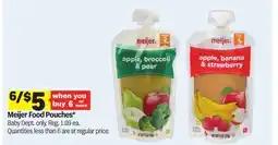 Meijer Meijer Food Pouches offer