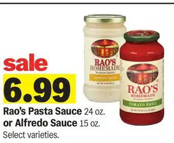 Meijer Rao's Pasta Sauce 24 oz. or Alfredo Sauce 15 oz offer