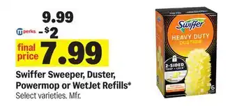 Meijer Swiffer Sweeper, Duster, Powermop or WetJet Refills offer