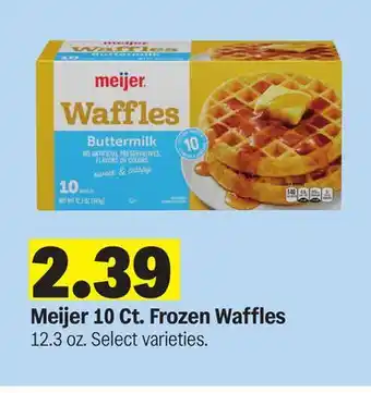 Meijer Meijer 10 Ct. Frozen Waffles offer