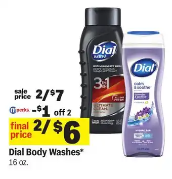 Meijer Dial Body Washes offer