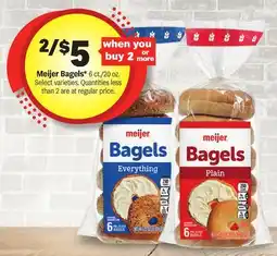 Meijer Meijer Bagels offer