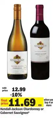 Meijer Kendall-Jackson Chardonnay or Cabernet Sauvignon offer