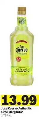 Meijer Jose Cuervo Authentic Lime Margarita offer