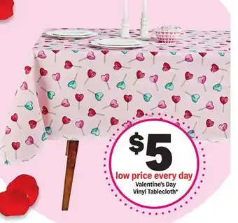 Meijer Valentine's Day Vinyl Tablecloth offer