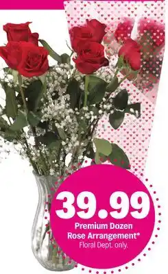 Meijer Premium Dozen Rose Arrangement offer