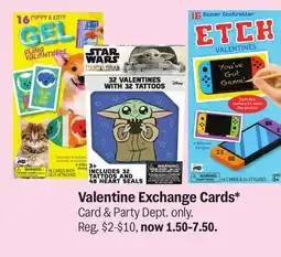 Meijer Valentine Exchange Cards offer