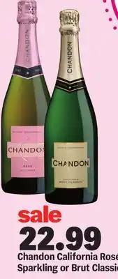 Meijer Chandon California Rosé Sparkling or Brut Classic offer