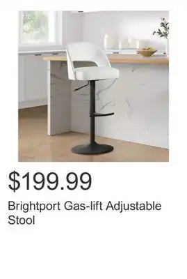 Costco Brightport Gas-lift Adjustable Stool offer