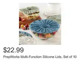 Costco PrepWorks Multi-Function Silicone Lids, Set of 10 offer