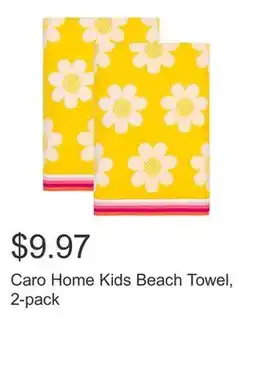 Costco Caro Home Kids Beach Towel, 2-pack offer