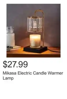 Costco Mikasa Electric Candle Warmer Lamp offer