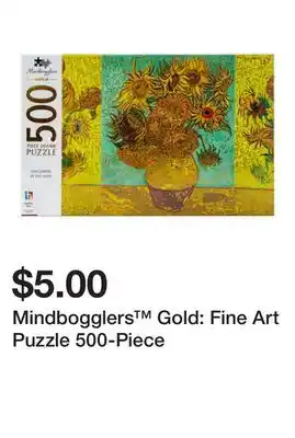 Five Below Mindbogglers Gold: Fine Art Puzzle 500-Piece offer