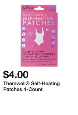 Five Below Therawell Self-Heating Patches 4-Count offer