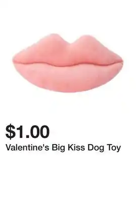 Five Below Valentine's Big Kiss Dog Toy offer