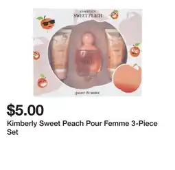 Five Below Kimberly Sweet Peach Pour Femme 3-Piece Set offer