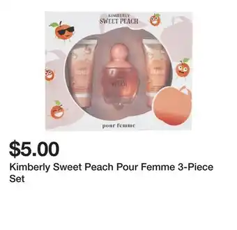 Five Below Kimberly Sweet Peach Pour Femme 3-Piece Set offer