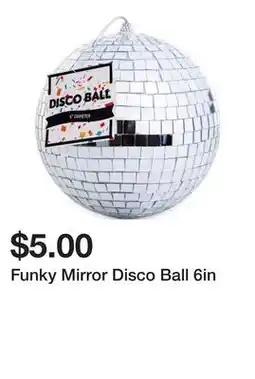 Five Below Funky Mirror Disco Ball 6in offer