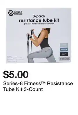 Five Below Series-8 Fitness Resistance Tube Kit 3-Count offer