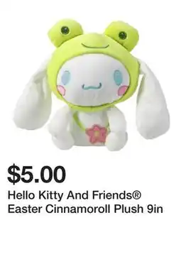 Five Below Hello Kitty And Friends Easter Cinnamoroll Plush 9in offer