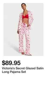 Victoria's Secret Victoria's Secret Glazed Satin Long Pajama Set offer