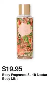 Victoria's Secret Body Fragrance Sunlit Nectar Body Mist offer