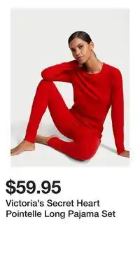 Victoria's Secret Victoria's Secret Heart Pointelle Long Pajama Set offer