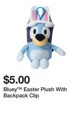 Five Below Bluey Easter Plush With Backpack Clip offer