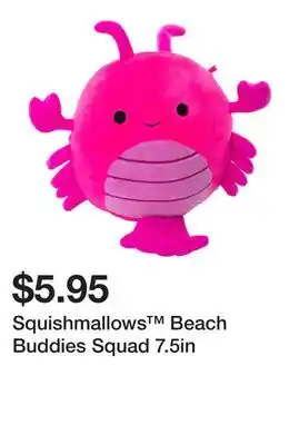 Five Below Squishmallows Beach Buddies Squad 7.5in offer