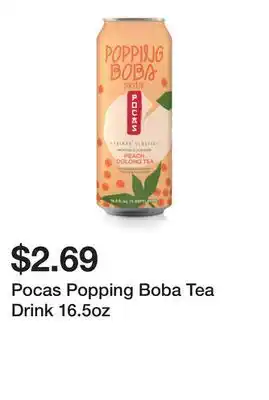 Five Below Pocas Popping Boba Tea Drink 16.5oz offer