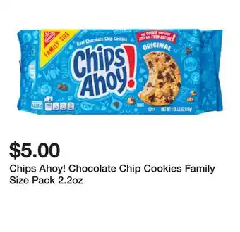 Five Below Chips Ahoy! Chocolate Chip Cookies Family Size Pack 2.2oz offer