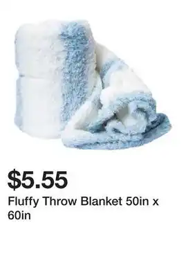 Five Below Fluffy Throw Blanket 50in x 60in offer