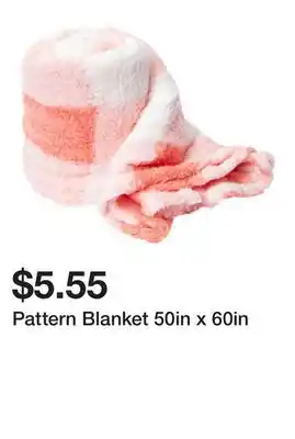 Five Below Pattern Blanket 50in x 60in offer