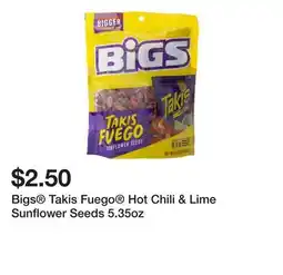 Five Below Bigs Takis Fuego Hot Chili & Lime Sunflower Seeds 5.35oz offer