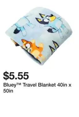 Five Below Bluey Travel Blanket 40in x 50in offer