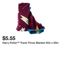 Five Below Harry Potter Travel Throw Blanket 40in x 50in offer