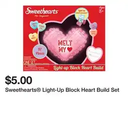 Five Below Sweethearts Light-Up Block Heart Build Set offer