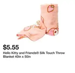 Five Below Hello Kitty and Friends Silk Touch Throw Blanket 40in x 50in offer