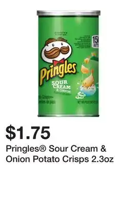 Five Below Pringles Sour Cream & Onion Potato Crisps 2.3oz offer