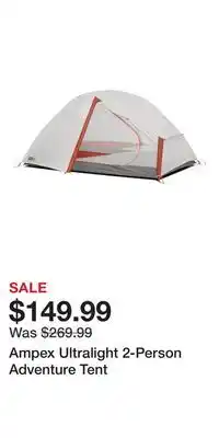 Cabela's Ampex Ultralight 2-Person Adventure Tent offer