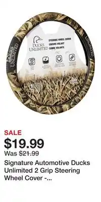 Cabela's Signature Automotive Ducks Unlimited 2 Grip Steering Wheel Cover - Mossy Oak Shadow Grass Blades offer